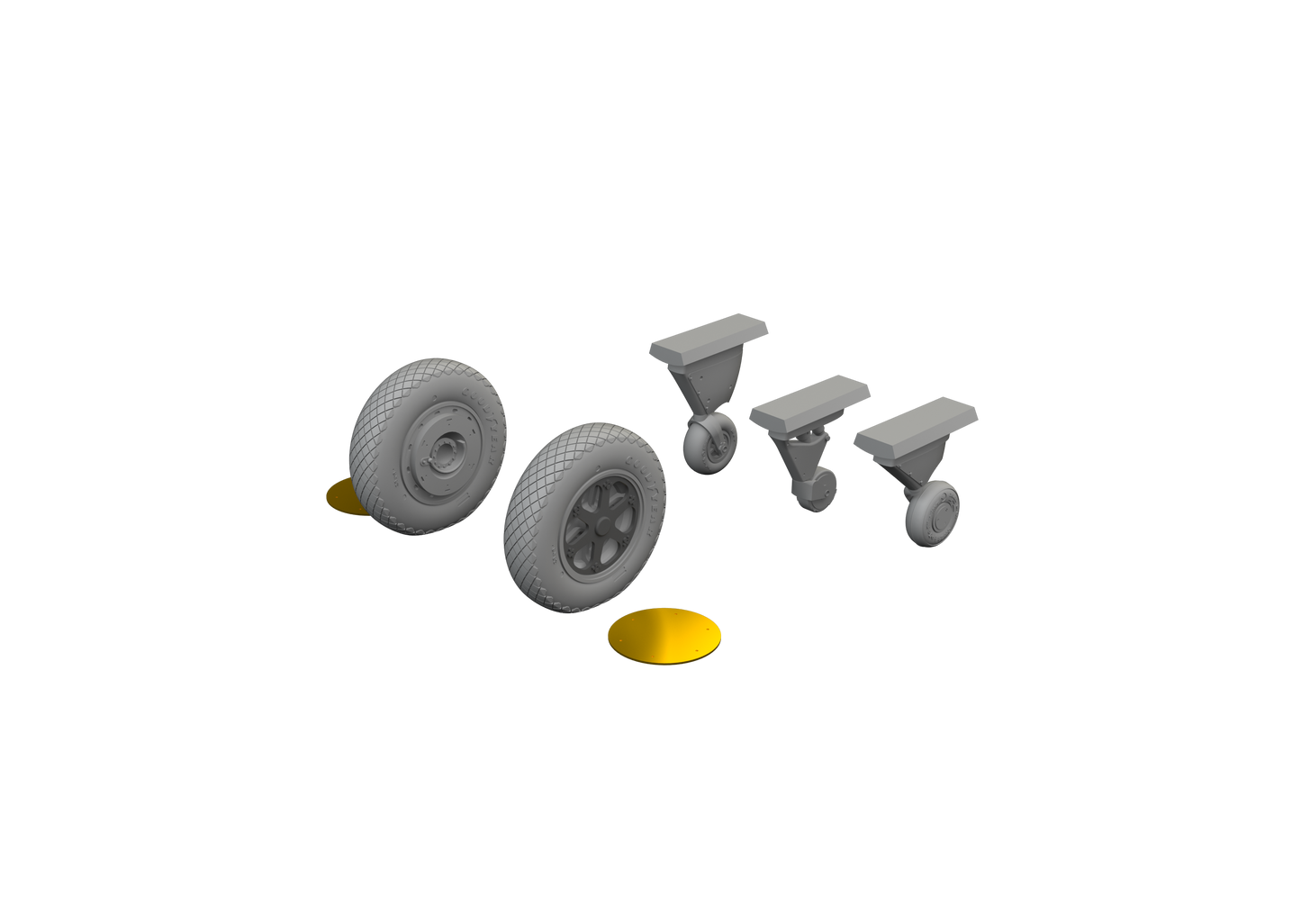 Eduard Brassin ED644304 1:48 F4F-4 Wildcat Late Wheels LooKplus