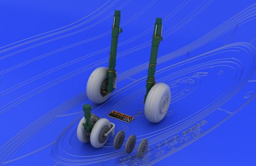 Eduard Brassin ED648037 1:48 Mikoyan MiG-29A wheels with weighted tyre effect