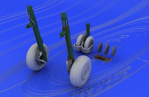 Eduard Brassin ED648037 1:48 Mikoyan MiG-29A wheels with weighted tyre effect