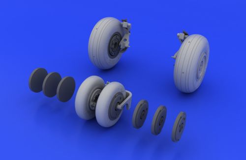 Eduard Brassin ED648037 1:48 Mikoyan MiG-29A wheels with weighted tyre effect
