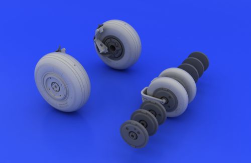 Eduard Brassin ED648037 1:48 Mikoyan MiG-29A wheels with weighted tyre effect