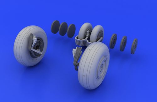 Eduard Brassin ED648037 1:48 Mikoyan MiG-29A wheels with weighted tyre effect