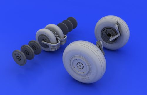 Eduard Brassin ED648037 1:48 Mikoyan MiG-29A wheels with weighted tyre effect