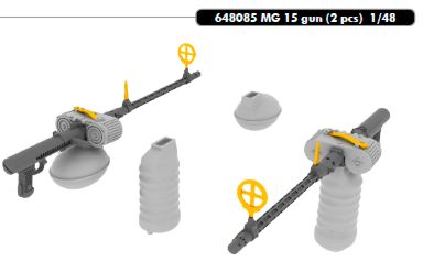 Eduard Brassin ED648085 1:48 MG 15 gun