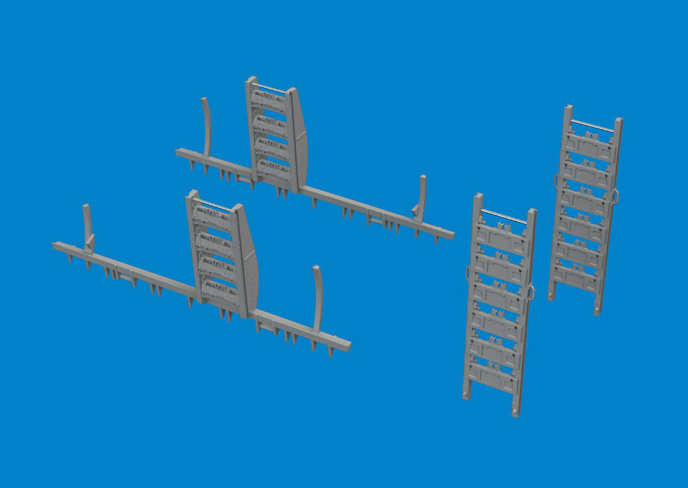 Eduard Brassin ED6481012 Martin B-26B Marauder bomb racks 3D-Printed 1:48
