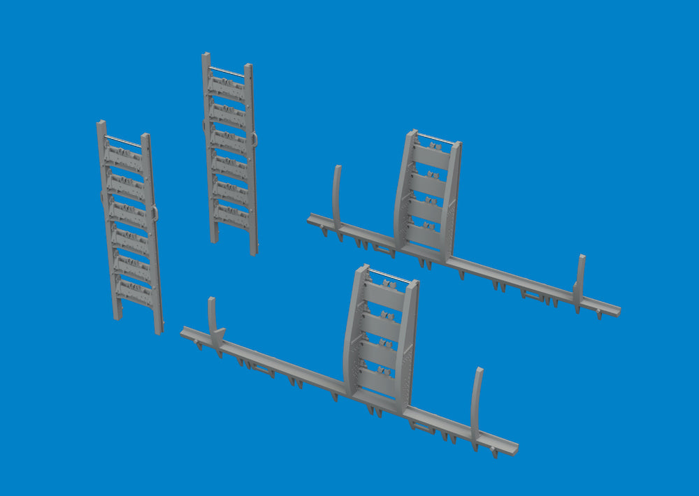 Eduard Brassin ED6481012 Martin B-26B Marauder bomb racks 3D-Printed 1:48