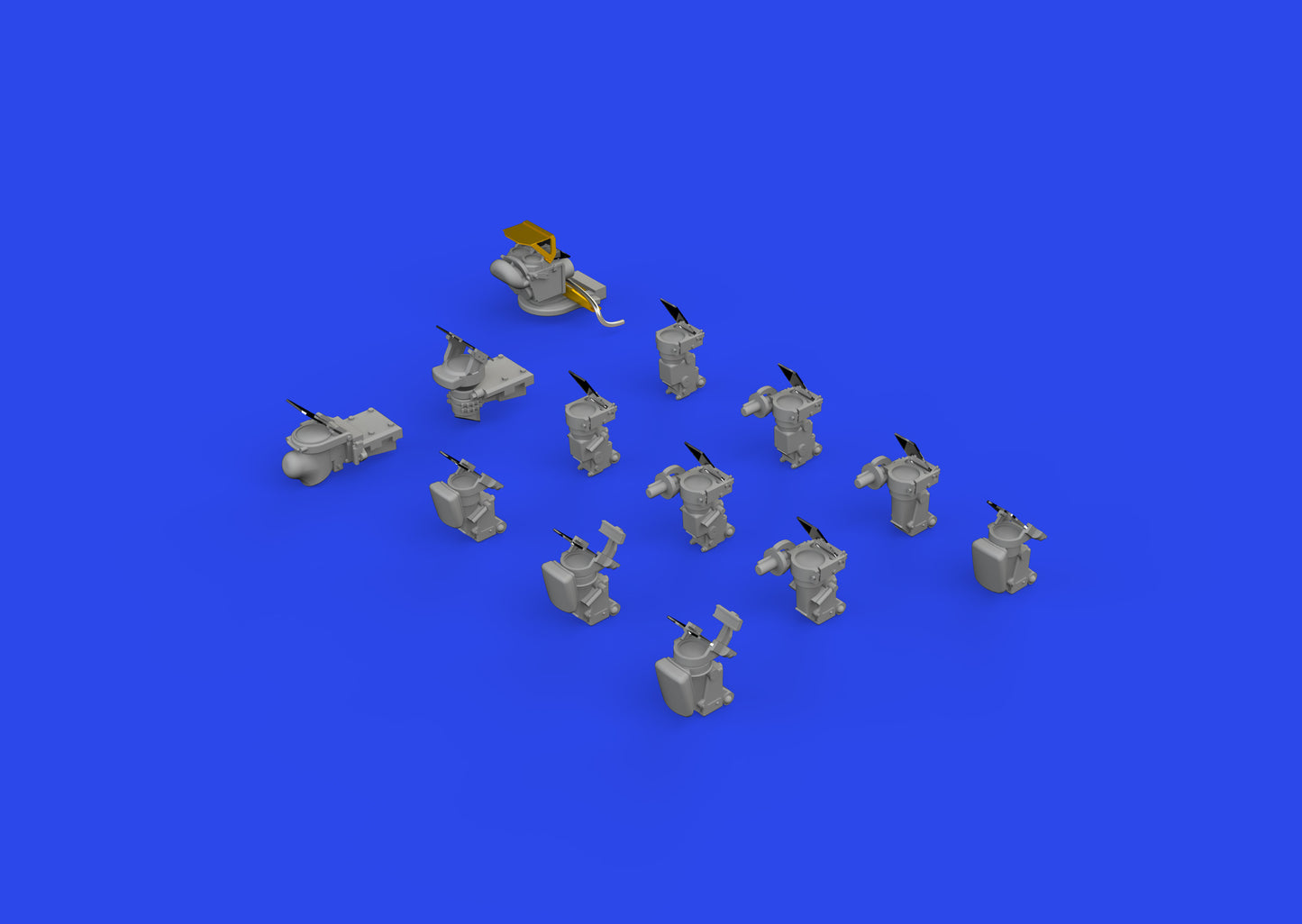 Eduard Brassin ED6481031 1:48 North-American P-51B/C gun sights