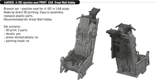 Eduard Brassin ED6481035 1:48 Fairchild A-10C Thunderbolt II ejection seat