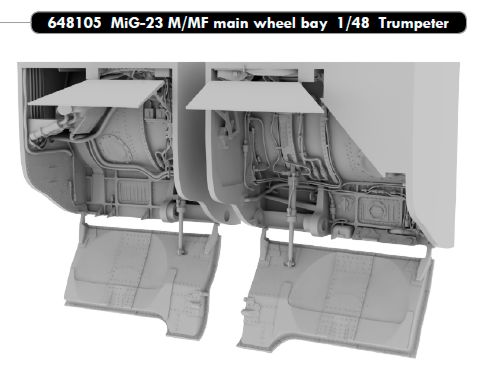 Eduard Brassin ED648105 1:48 Mikoyan MiG-23M/MiG-23MF main wheel bay