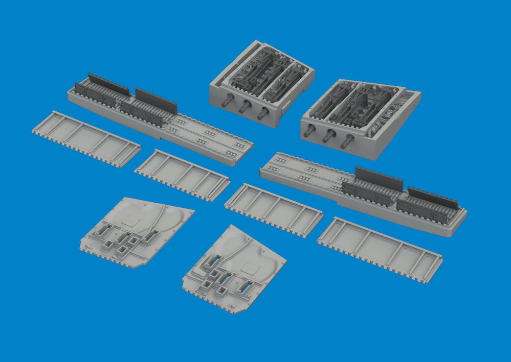 Eduard Brassin ED6481075 Curtiss P-40E Warhawk gun bays 3D-Printed 1:48