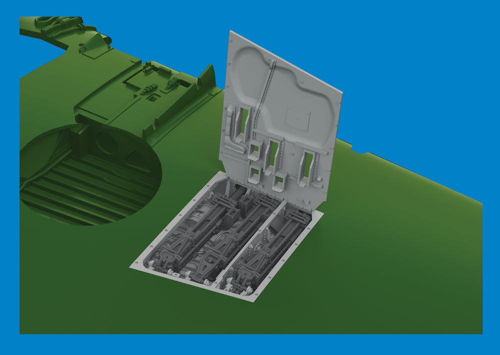 Eduard Brassin ED6481075 Curtiss P-40E Warhawk gun bays 3D-Printed 1:48