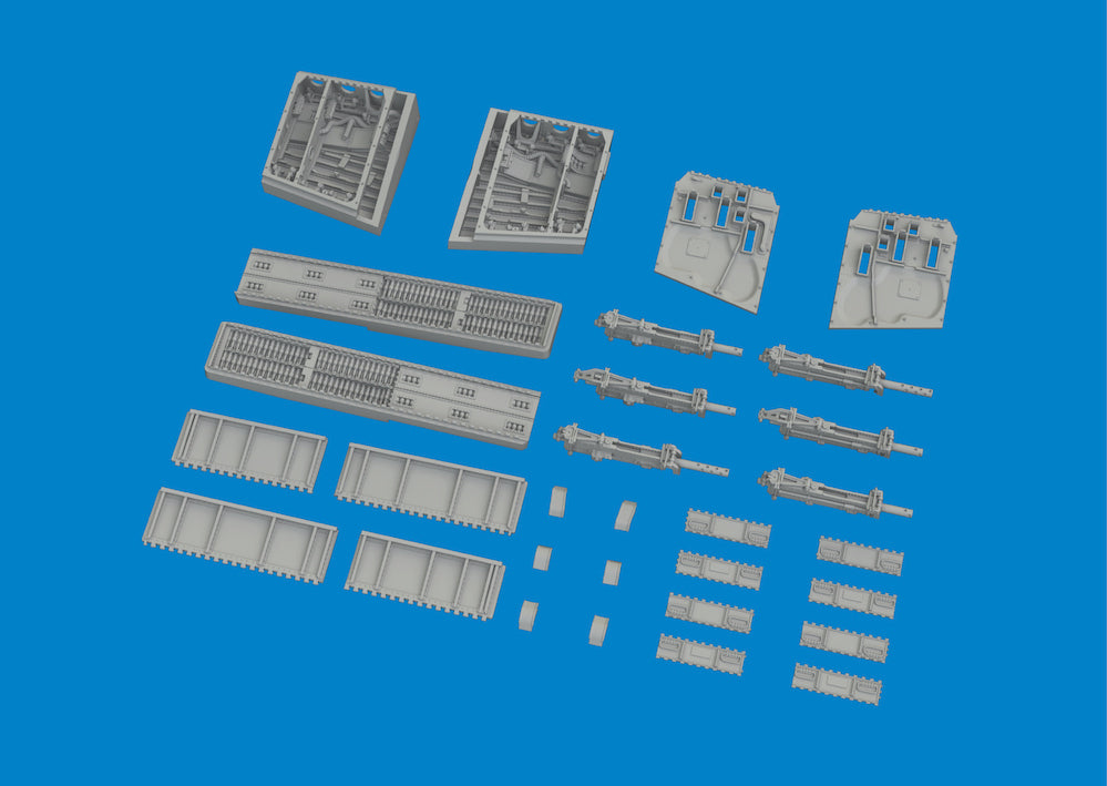 Eduard Brassin ED6481075 Curtiss P-40E Warhawk gun bays 3D-Printed 1:48