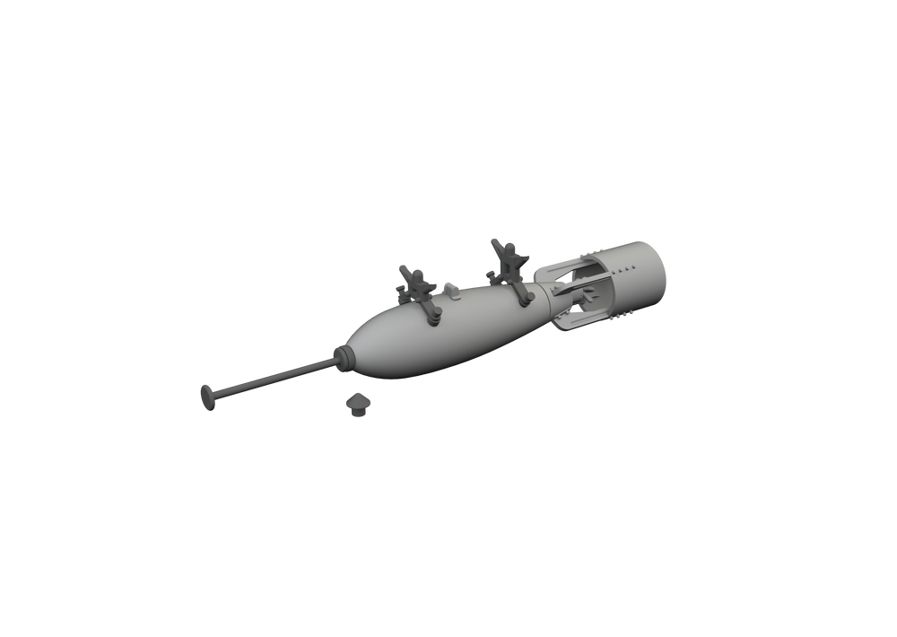 Eduard Brassin ED6481077 1:48 P-40E Warhawk 250lb Mk.2 British Bomb 3D-Print