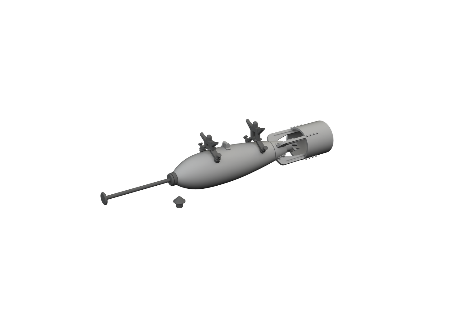Eduard Brassin ED6481077 1:48 P-40E Warhawk 250lb Mk.2 British Bomb 3D-Print