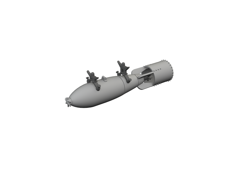 Eduard Brassin ED6481081 1:48 P-40E Warhawk 250lb Mk.1 British Bomb 3D-Print