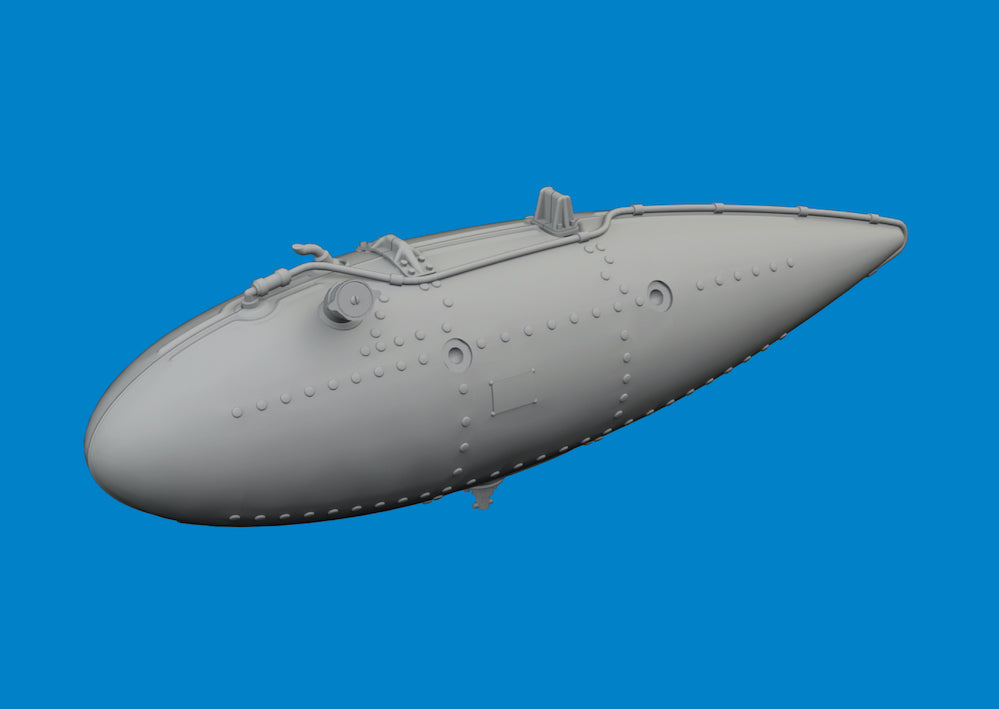 Eduard Brassin ED6481085 Curtiss P-40E Warhawk 52gal drop tank 3D-Printed 1:48