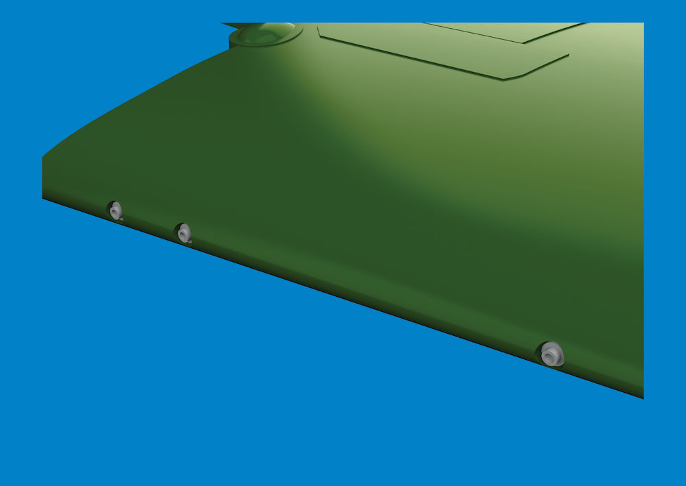Eduard Brassin ED6481092 Grumman F4F-4 Wildcat gun barrels 3D-Printed 1:48