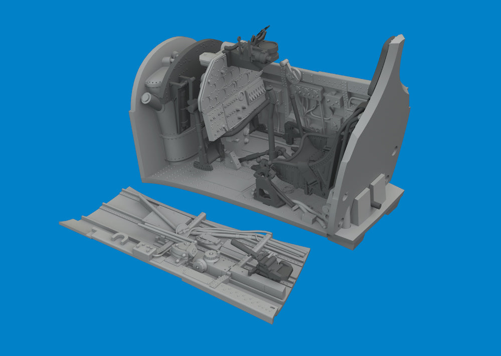 Eduard Brassin ED6481096 1:48 Curtiss P-40E Warhawk cockpit 3D-Printed