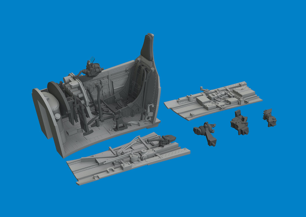 Eduard Brassin ED6481096 1:48 Curtiss P-40E Warhawk cockpit 3D-Printed