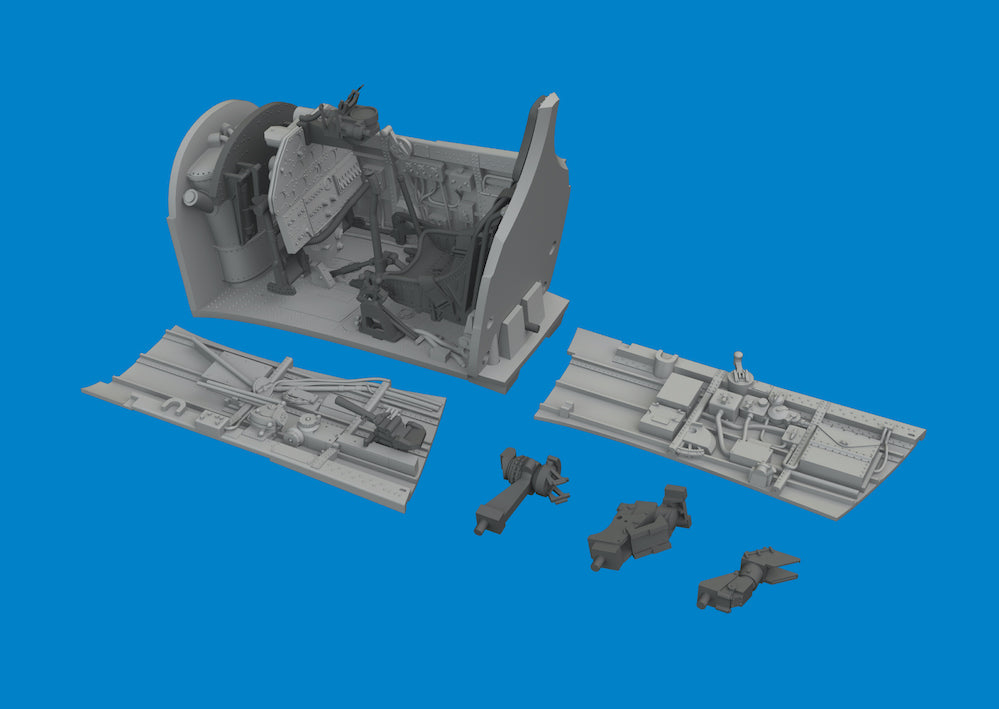 Eduard Brassin ED6481096 1:48 Curtiss P-40E Warhawk cockpit 3D-Printed