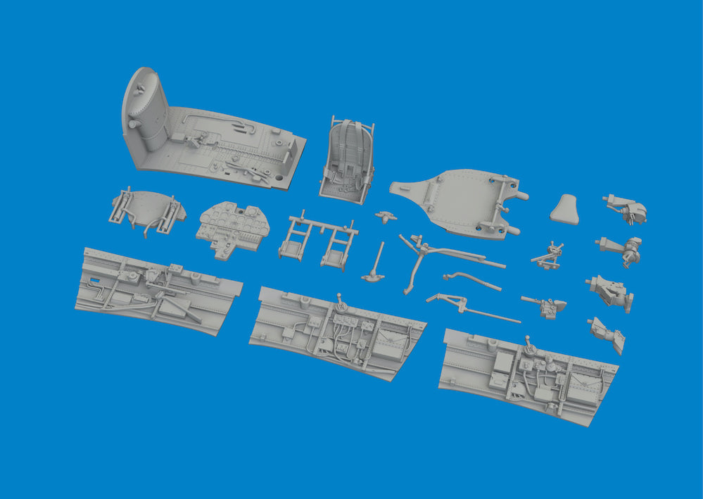 Eduard Brassin ED6481096 1:48 Curtiss P-40E Warhawk cockpit 3D-Printed