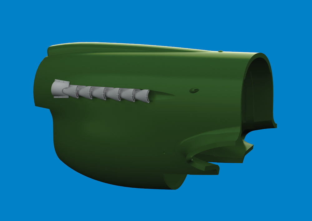 Eduard Brassin ED6481098 1:48 P-40E Warhawk Fishtail Exhausts 3D-Print