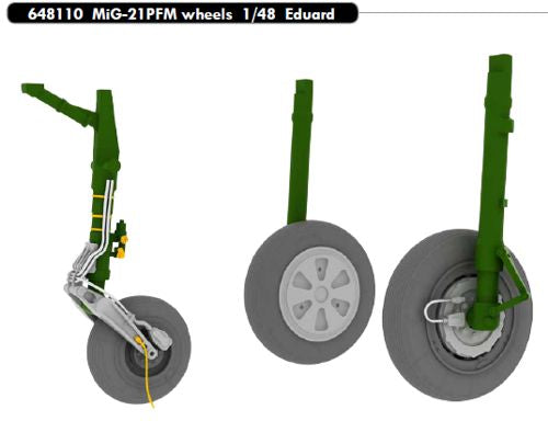 Eduard Brassin ED648110 MiG-21PFM Weighted Wheels 1:48