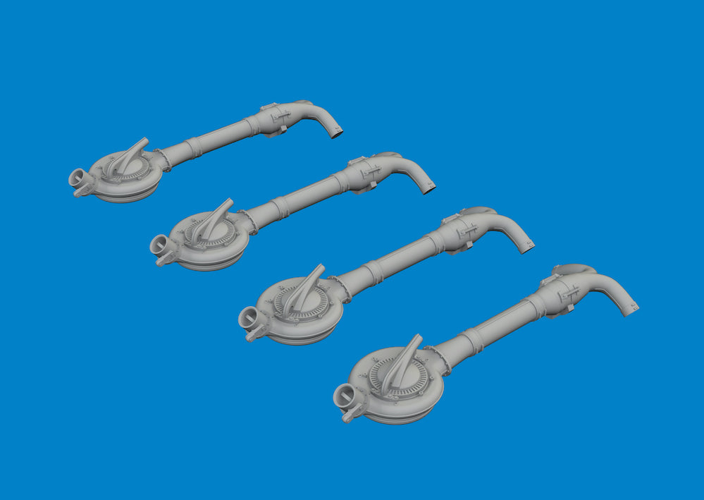 Eduard Brassin ED6481112 B-24D Liberator Turbochargers 3D-Print 1:48