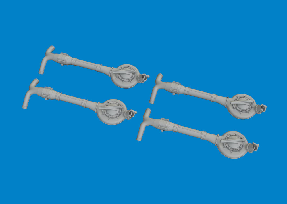 Eduard Brassin ED6481112 B-24D Liberator Turbochargers 3D-Print 1:48
