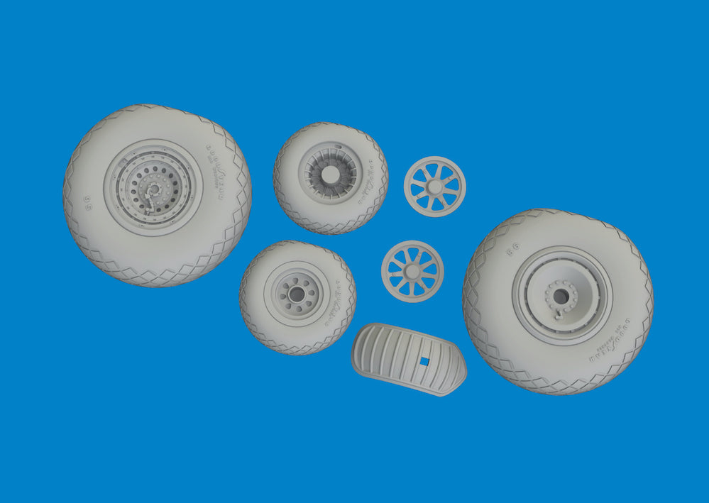 Eduard Brassin ED6481113 Consolidated B-24D Liberator wheels 1:48