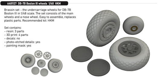 Eduard Brassin ED6481127 Douglas Boston III/US DB-7B wheels 1:48