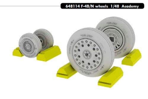 Eduard Brassin ED648114 F-4B/F-4N Phantom Weighted Wheels 1:48