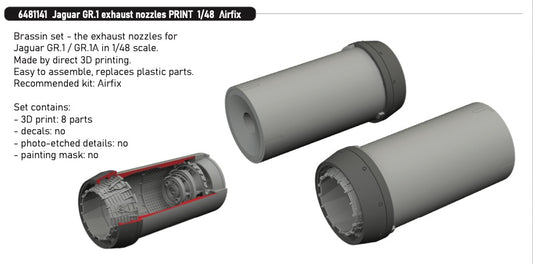 Eduard Brassin ED6481141 1:48 Sepecat Jaguar GR.1 exhaust nozzles