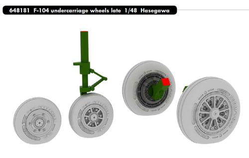Eduard Brassin ED648181 F-104 Starfighter Late Weighted Wheels 1:48