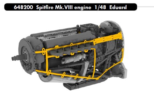 Eduard Brassin ED648200 1:48 Supermarine Spitfire Mk.VIII engine
