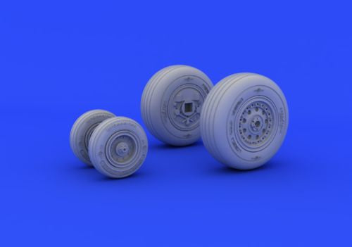 Eduard Brassin ED648253 1:48 McDonnell F-4J Phantom wheels with Wtd tyre effect
