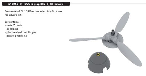 Eduard Brassin ED648255 1:48 Messerschmitt Bf-109G-6 propeller