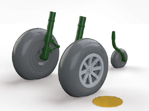 Eduard Brassin ED648270 1:48 Curtiss P-40B Tomahawk wheels with Wtd tyre effect