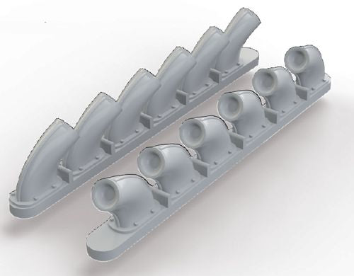Eduard Brassin ED648271 1:48 Curtiss P-40B Tomahawk exhaust stacks