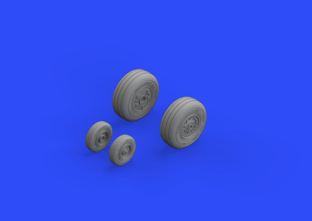 Eduard Brassin ED648313 1:48 McDonnell F-4J Phantom wheels with Wtd tyre effect