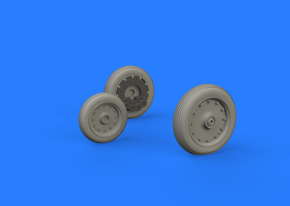 Eduard Brassin ED648387 1:48 Vought F-8E Crusader wheels with Wtd tyre effect
