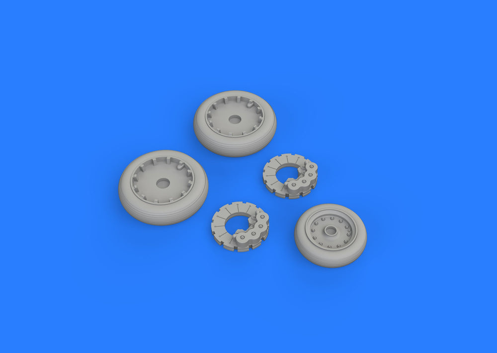 Eduard Brassin ED648387 1:48 Vought F-8E Crusader wheels with Wtd tyre effect