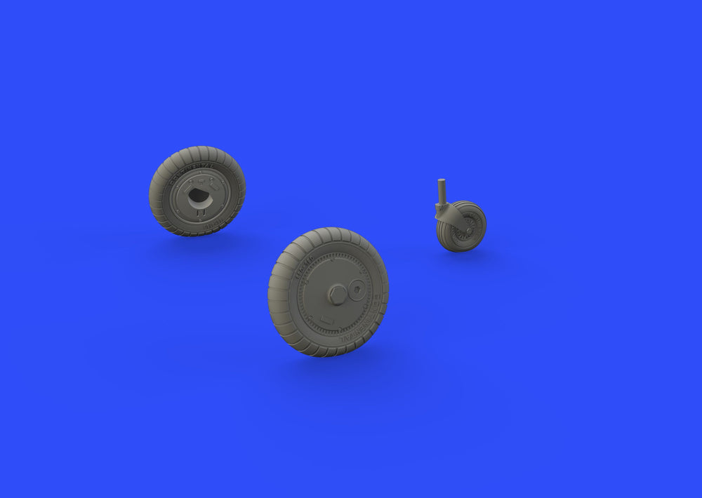 Eduard Brassin ED648400 1:48 Messerschmitt Bf-109G-6 wheels with Wtd tyre effect
