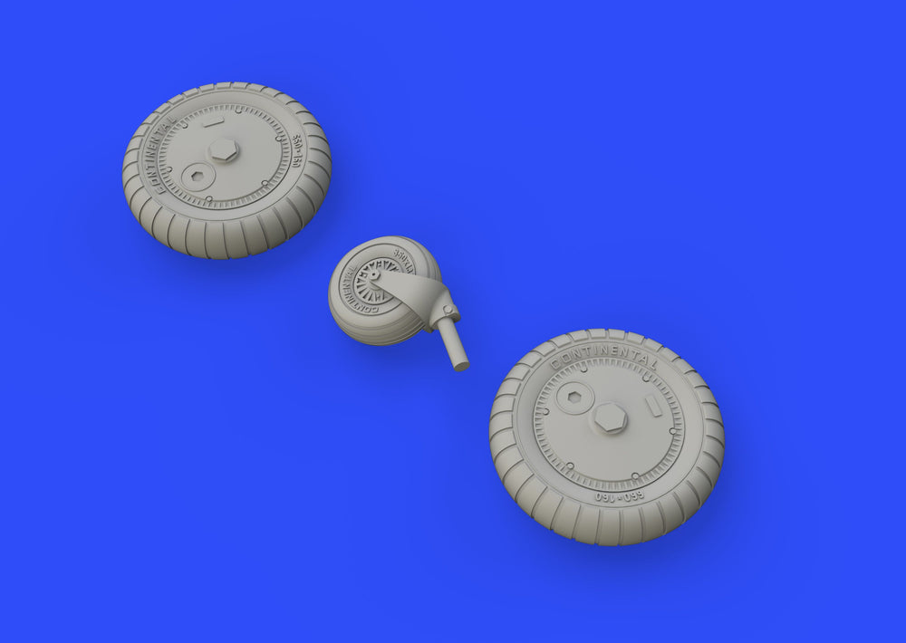 Eduard Brassin ED648400 1:48 Messerschmitt Bf-109G-6 wheels with Wtd tyre effect