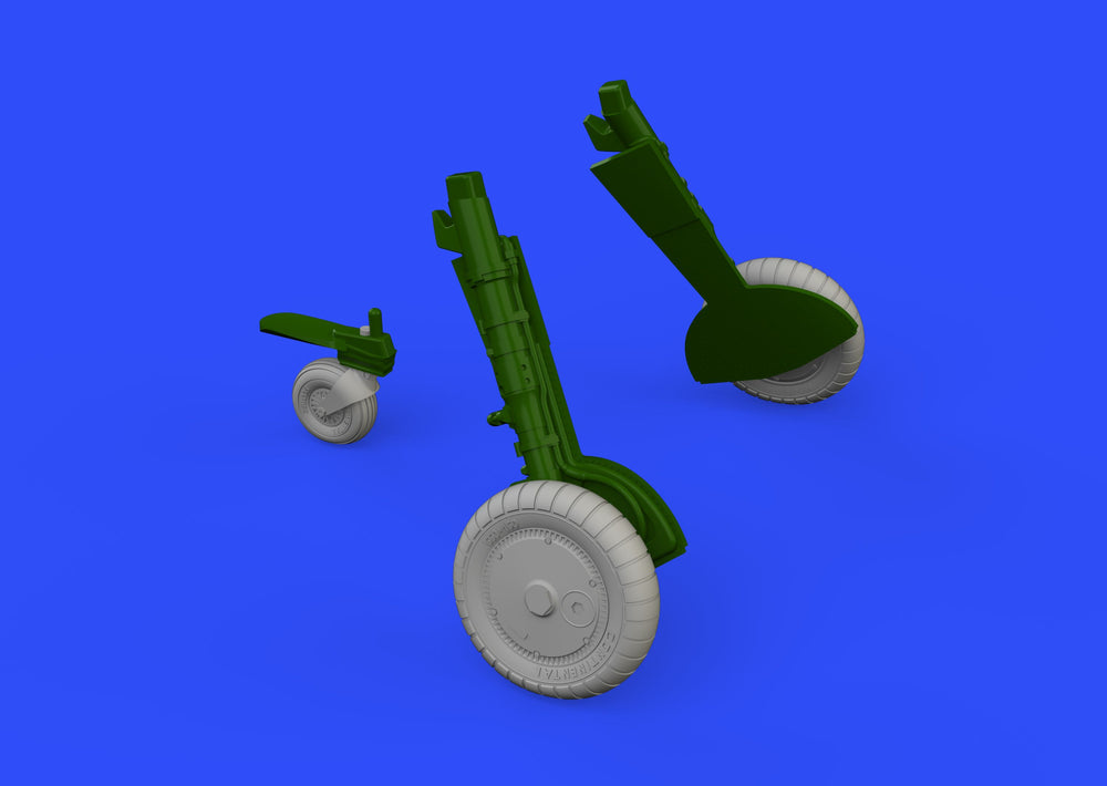 Eduard Brassin ED648400 1:48 Messerschmitt Bf-109G-6 wheels with Wtd tyre effect