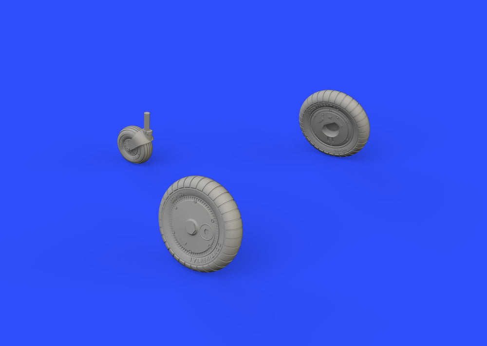 Eduard Brassin ED648400 1:48 Messerschmitt Bf-109G-6 wheels with Wtd tyre effect