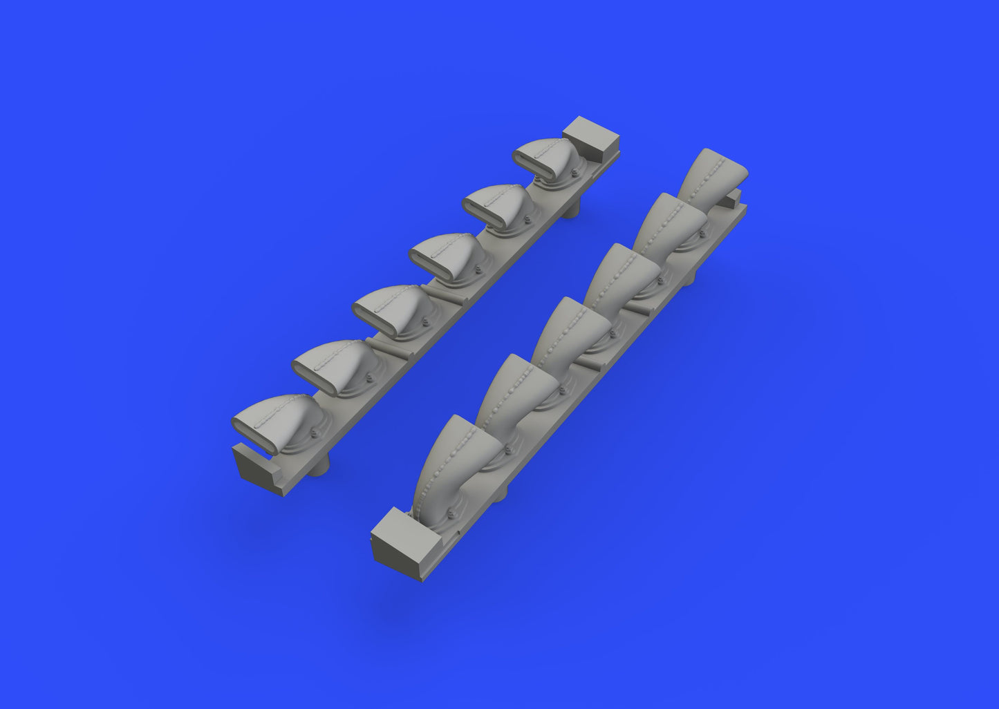 Eduard Brassin ED648402 1:48 Messerschmitt Bf-109G-6 exhaust stacks