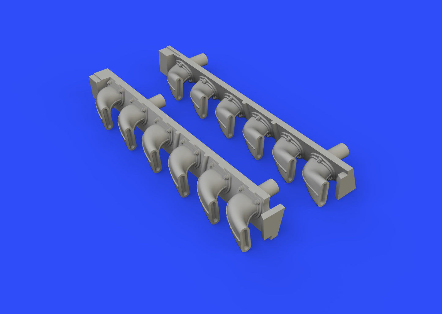 Eduard Brassin ED648402 1:48 Messerschmitt Bf-109G-6 exhaust stacks