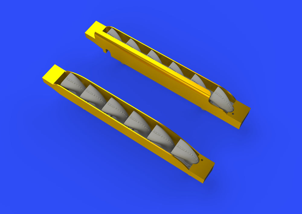 Eduard Brassin ED648402 1:48 Messerschmitt Bf-109G-6 exhaust stacks