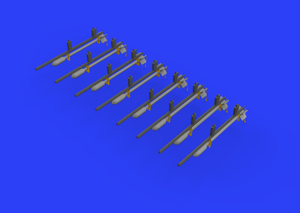 Eduard Brassin ED648450 1:48 RP-3 60lb rockets for Hawker Tempest Mk.V